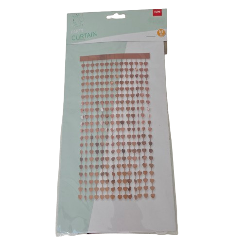 Türvorhang Herzen Metallic – 1 x 2 m