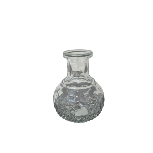 Dekovase Klar Glas - 6 Sortierte Formen, H. 12-14 cm
