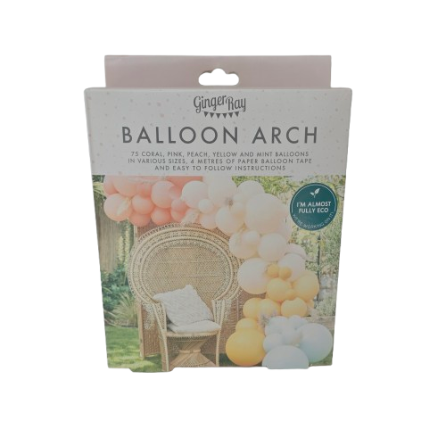 DIY Ballongirlande Pastel-Apricot (75-teilig) -Eleganter Party-Deko