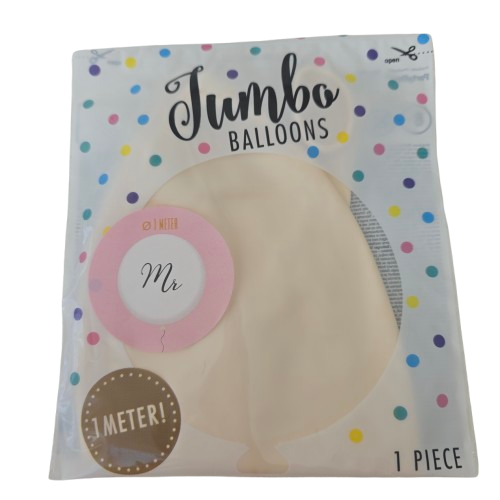 PartyDeco „Jumbo Ballon Mr“ XXL Latexballon