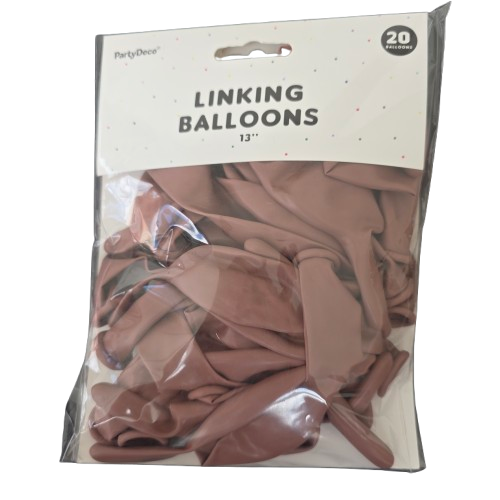 Linking Balloons Braun 13" - 20 Stueck