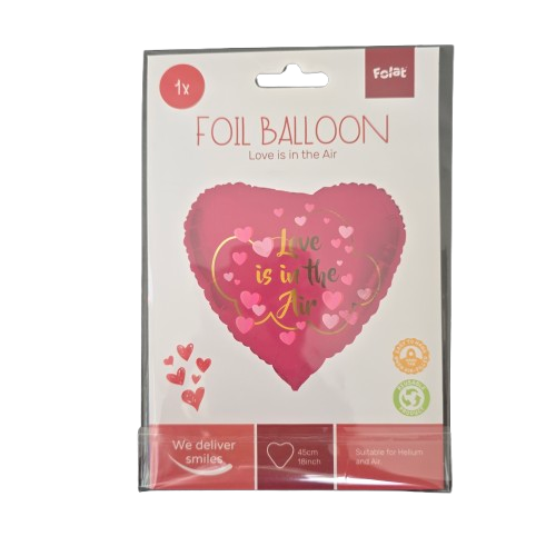 Herzballon "Ich Liebe Dich" Pink - 45 cm