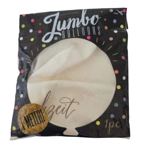 Jumbo Hochzeitsballon Weiß – XXL Luftballon (1 Meter)