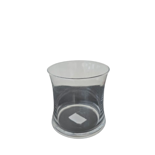Modernes Teelichtglas aus Glas - Zeitlose Tischdeko
