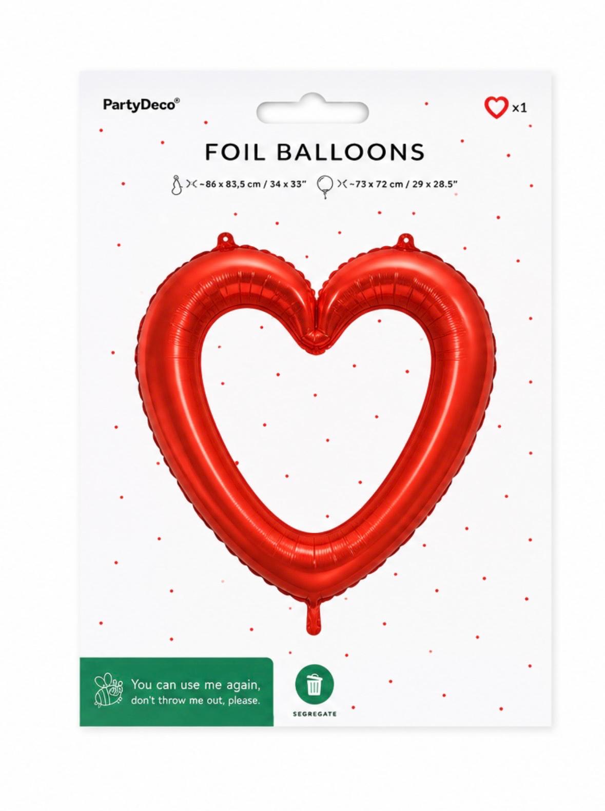 Herzförmiger Folienballon