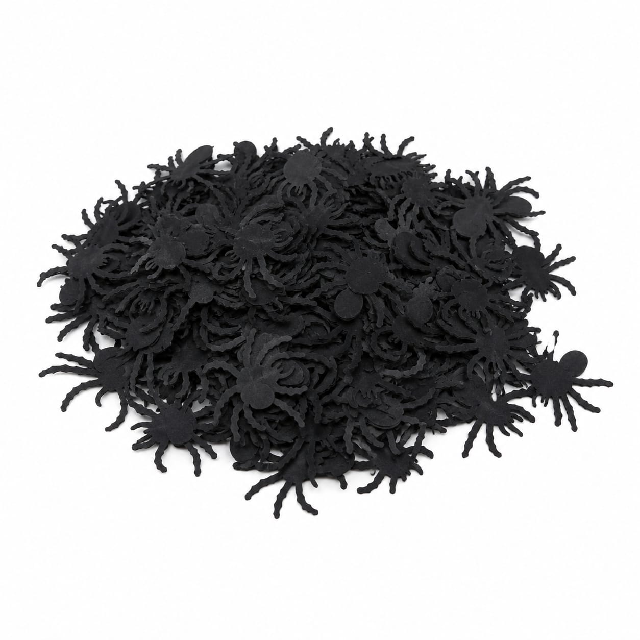 Halloween Spinnen-Konfetti Schwarz-Tischdeko mit Spinnenmotiven