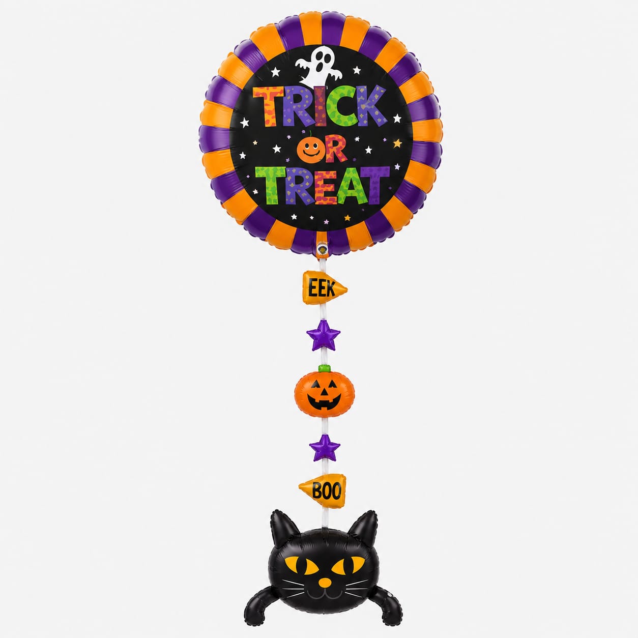 Halloween Haengedekoration "Trick or Treat" mit Katze