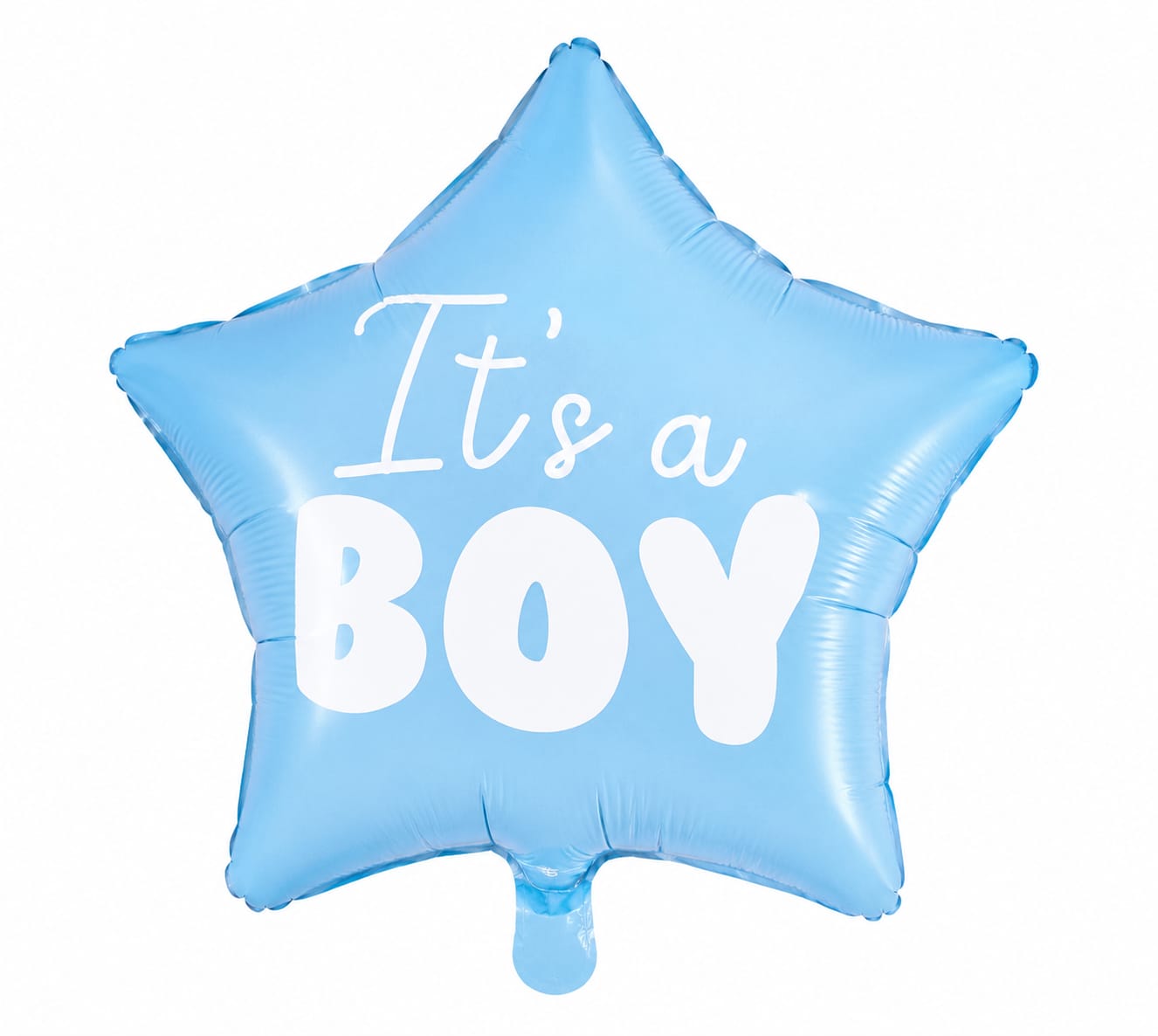 Folienballon Stern,,It's Boy" 48cm-Hellblau/ Babyshower& Geburt