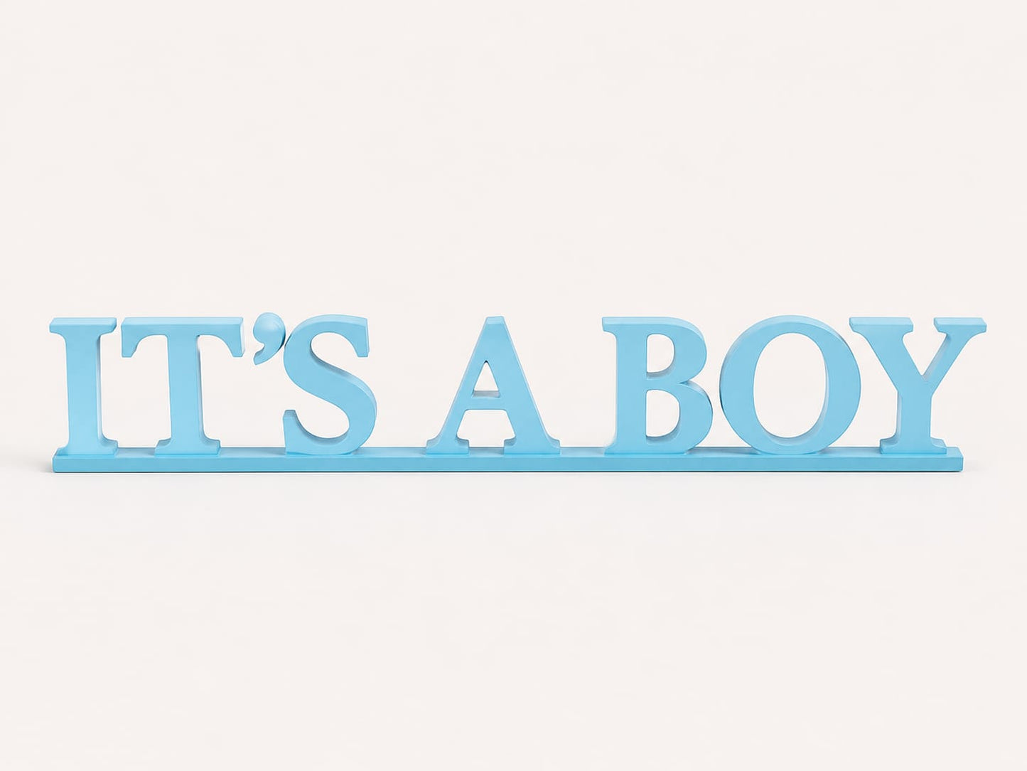 Dekoschriftzug,,It's a Boy" aus Holz - Rosa Tischdekoration für Baby Shower & Gender Reveal