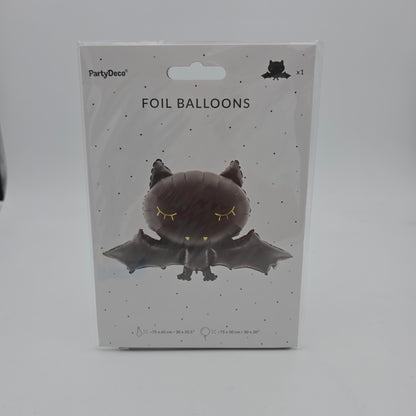 Halloween Folienballon "Fledermaus" Schwarz - Niedliches Bat Design