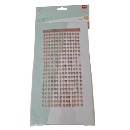 Türvorhang Herzen Metallic – 1 x 2 m