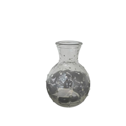 Dekovase Klar Glas - 6 Sortierte Formen, H. 12-14 cm