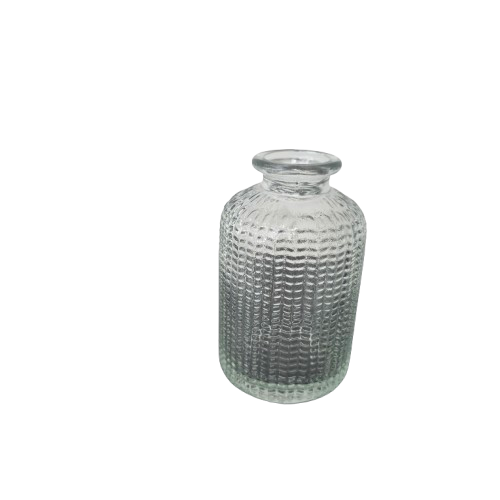 Dekovase Klar Glas - 6 Sortierte Formen, H. 12-14 cm