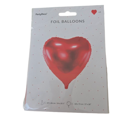 Herzförmige Folienballon verschiedene Farben , 45cm, Heliumgeeignet