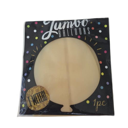 Jumbo Luftballon Beige – XXL Riesenballon aus Latex (1 Meter)