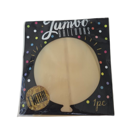 Jumbo Luftballon Beige – XXL Riesenballon aus Latex (1 Meter)