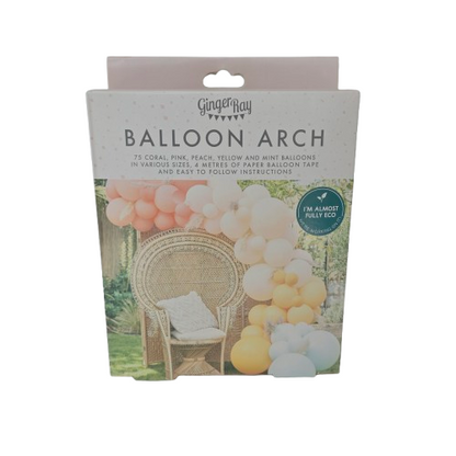 DIY Ballongirlande Pastel-Apricot (75-teilig) -Eleganter Party-Deko