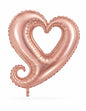 XXL Folienballon 94cm - Rosegold Holografisch