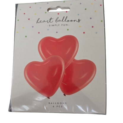 Herzballon Rot - Folienballons in Herzform, 3er Set