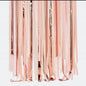 DIY Party -Streamer Hintergrund Roségold& Pastel-Rosa (110m set)