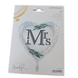 premioloon XXL Folienballon Herz- Mrs. 43cm