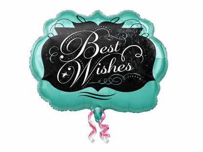 Folienballon Best Wishes - Chalkboard XXL SuperShape