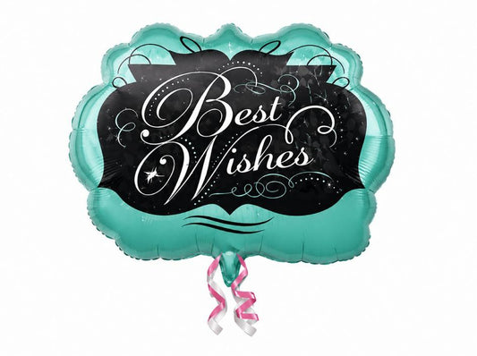 Folienballon Best Wishes - Chalkboard XXL SuperShape