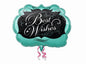 Folienballon Best Wishes - Chalkboard XXL SuperShape