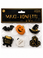 Halloween Maxi-Konfetti 6-teilig - Gruselige Tischdekoration