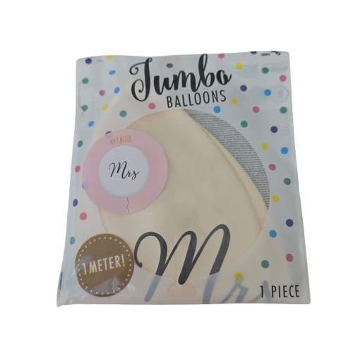 PartyDeco „Jumbo Ballon Mrs“ XXL Latexballon