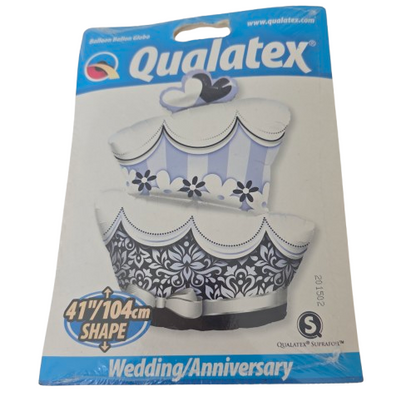 Qualatex „Fun & Fabulous Wedding Cake“ Supershape XL Folienballon (Hochzeitstorte)