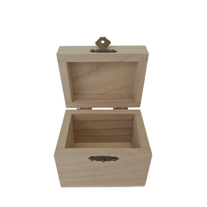 Ringbox Holz – Schatztruhe mit „Just Married“ Gravur