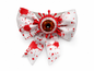 Halloween Fliege mit blutigem Auge - Horror Kostüm-Accessoire