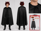 Kinder Schwarzer-Umhang Gr.146 - Halloween Kostüm Cape