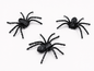 Halloween Deko Spinnen-6er Set Schwarze Glitzer Kunstspinnen