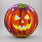 Halloween Folienballon "Leuchtender Kürbis" - Rundes Jack-O'-Lantern Motiv