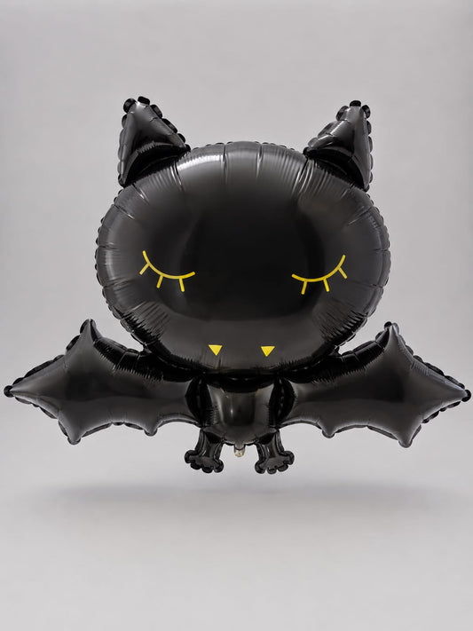 Halloween Folienballon "Fledermaus" Schwarz - Niedliches Bat Design