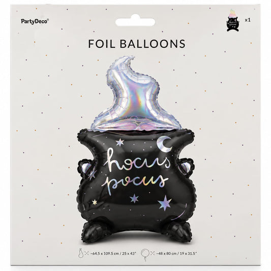 Halloween Folienballon "Hocus Pocus" Hexenkessel - XL 109,5 cm