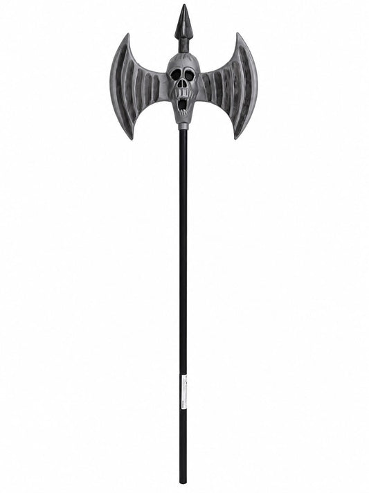 Halloween Beil mit Totenkopf - Beidseitiges Deko-Beil