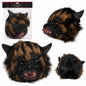 Halloween Werwolfmaske mit Kunstfell-Gruselmaske für Halloween