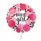 Premioloon Folienballon „Baby Girl“ Pink 43cm – ungefüllt