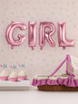 Folienballon-Set,,Girl"-Rosa Buchstabenballons für baby Shower & Gender Reveal (4-teilig)