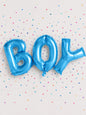 Folienballon-Set,,Boy" -Blaue Buchstabenballons für Baby Shower & Gender Reveal