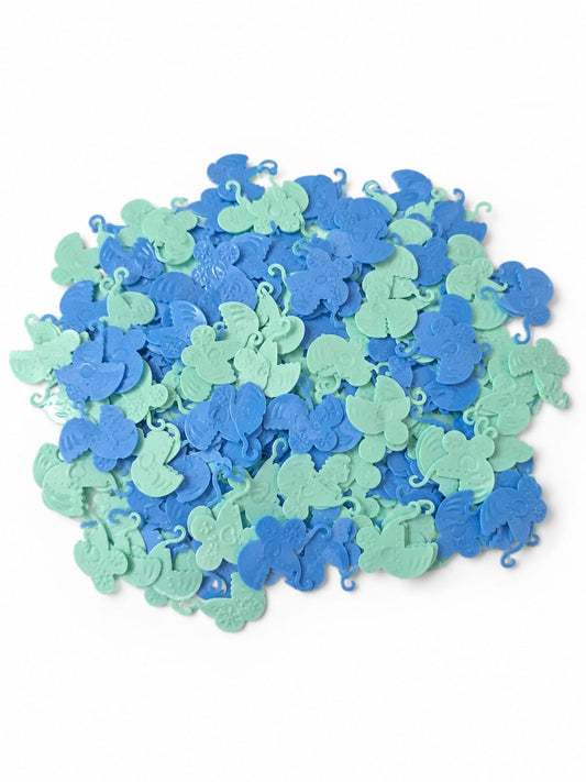 Baby-Konfetti Kinderwagen ,Blau/Mint,15g