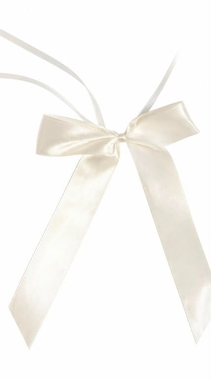 Deko-Schleife Weiß – 10 cm | Hochzeit & Event