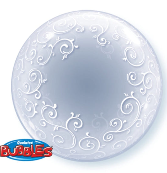 Deko Bubble Ballon Transparent - Runder Folienballon