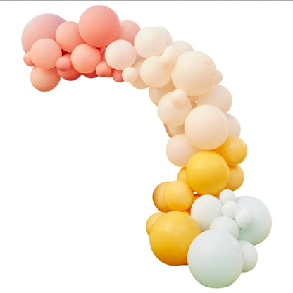 DIY Ballongirlande Pastel-Apricot (75-teilig) -Eleganter Party-Deko