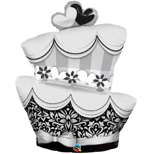 Qualatex „Fun & Fabulous Wedding Cake“ Supershape XL Folienballon (Hochzeitstorte)