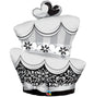 Qualatex „Fun & Fabulous Wedding Cake“ Supershape XL Folienballon (Hochzeitstorte)