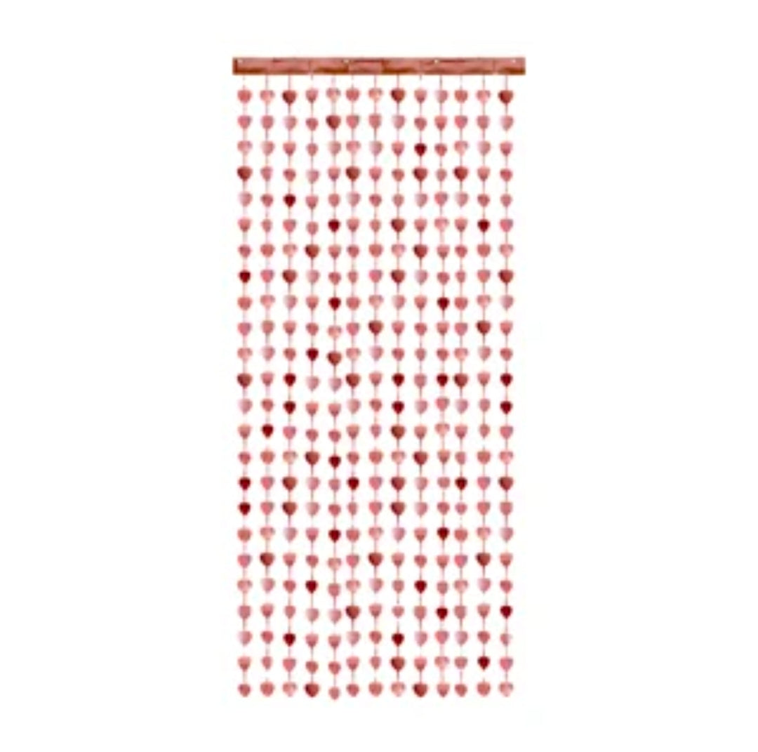 Türvorhang Herzen Metallic – 1 x 2 m